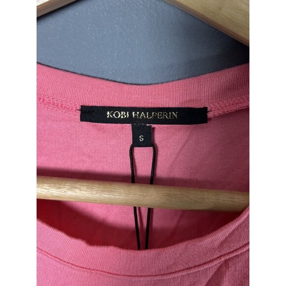NWT KOBI HALPERIN Womens S Sleeveless Emilee Top in Pink Tulip - Picture 5 of 7